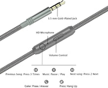 Load image into Gallery viewer, AILIHEN C8 Wired Headphones with Microphone and Volume Control