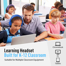 Load image into Gallery viewer, HD850 Bulk School Kids Headphones with 85dB Safe Volume Limited